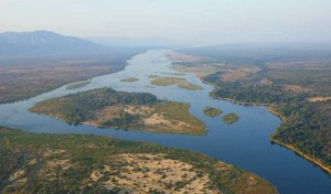 Zambezi aerial shot